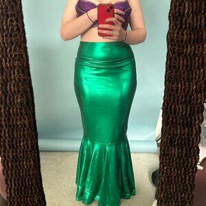 Bright Green Mermaid Skirt sz L